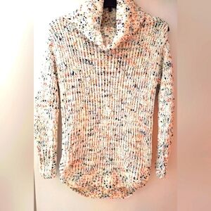 JESSICA SIMPSON COZY MULTICOLOR COWL KNIT  SWEATER. NEW